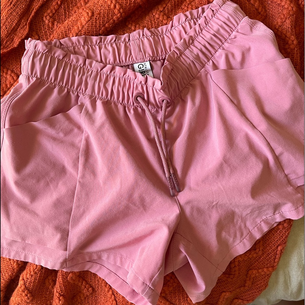 athleta GIRLS size L-12 pinky shorts!
